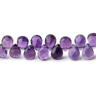 7x5mm Amethyst Faceted Pear Beads 8 inch 64 pieces (ONLINE ORDER ONLY)