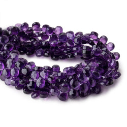 7x5mm Amethyst Faceted Pear Beads 8 inch 64 pieces (ONLINE ORDER ONLY)