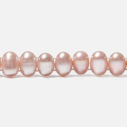 7x5mm Dark Pink Double Drilled Oval Freshwater Pearls 15.5 inch 76 pieces (ONLINE ORDER ONLY)