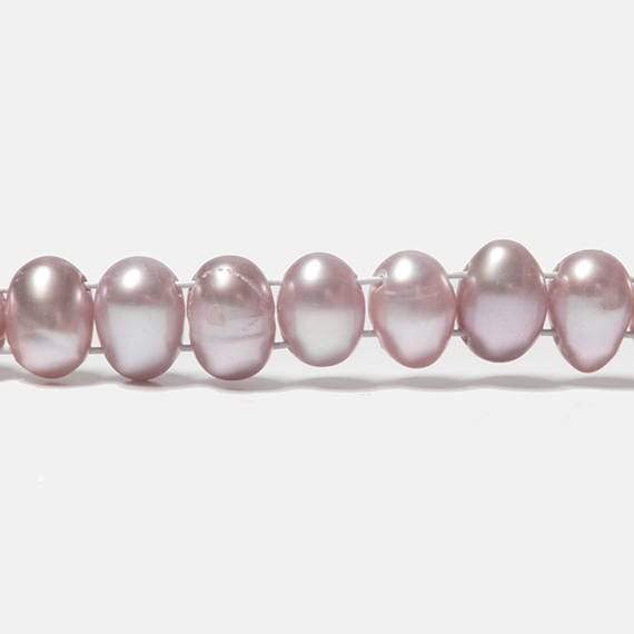 7x5mm Ice Pink Double Drilled Oval Freshwater Pearls 15.5 inch 76 pieces (ONLINE ORDER ONLY)