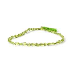 7x5mm Peridot Straight Drilled Faceted Oval Beads 13 inch 50 pieces AA (ONLINE ORDER ONLY)