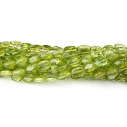 7x5mm Peridot Straight Drilled Faceted Oval Beads 13 inch 50 pieces AA (ONLINE ORDER ONLY)