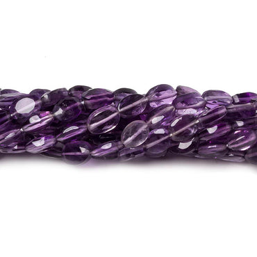 7x5mm Shaded Amethyst straight drilled faceted ovals 14 inch 55 beads (ONLINE ORDER ONLY)
