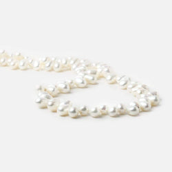7x5mm White Top Drilled Oval Freshwater Pearls 15.5 inch 90 pieces (ONLINE ORDER ONLY)