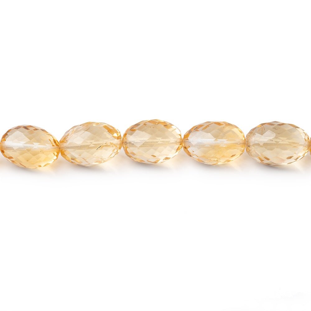 7x6-10x7mm Citrine Faceted Olive Beads 16 inch 44 pieces AA (ONLINE ORDER ONLY)