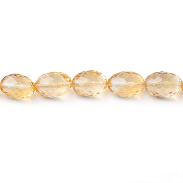 7x6-10x7mm Citrine Faceted Olive Beads 16 inch 44 pieces AA (ONLINE ORDER ONLY)