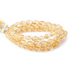 7x6-10x7mm Citrine Faceted Olive Beads 16 inch 44 pieces AA (ONLINE ORDER ONLY)