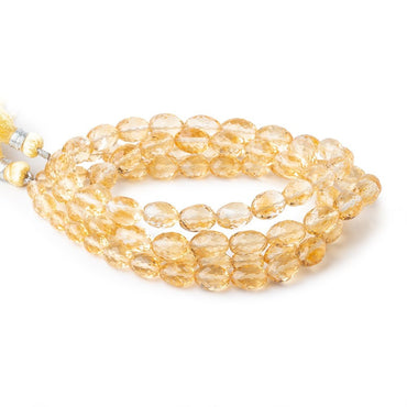 7x6-10x7mm Citrine Faceted Olive Beads 16 inch 44 pieces AA (ONLINE ORDER ONLY)