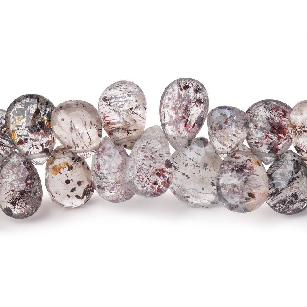 7x6-11x10mm Lepidocrocite Faceted Pear Beads 7.5 inch 54 pieces (ONLINE ORDER ONLY)