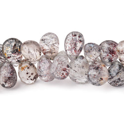 7x6-11x10mm Lepidocrocite Faceted Pear Beads 7.5 inch 54 pieces (ONLINE ORDER ONLY)