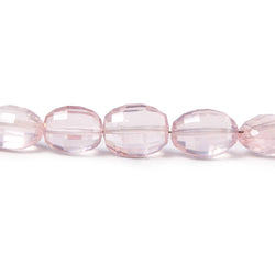 7x6-11x9mm Rose Quartz checkerboard faceted ovals 15 inch 39 pieces (ONLINE ORDER ONLY)