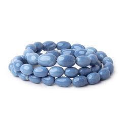 7x6-14x9mm Owyhee Blue Opal Plain Olive Beads 20 inch 45 pieces AA (ONLINE ORDER ONLY)