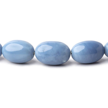 7x6-14x9mm Owyhee Blue Opal Plain Olive Beads 20 inch 45 pieces AA (ONLINE ORDER ONLY)