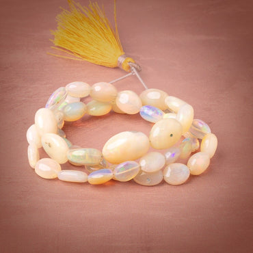 7x6-17x11mm Ethiopian Opal Plain Nugget Beads 18 inch 44 pieces AA (ONLINE ORDER ONLY)