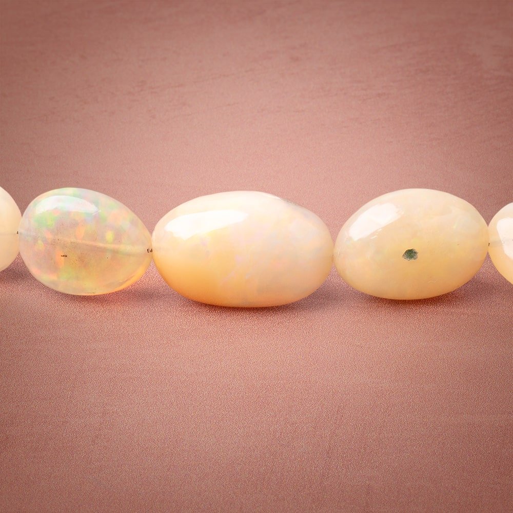 7x6-17x11mm Ethiopian Opal Plain Nugget Beads 18 inch 44 pieces AA (ONLINE ORDER ONLY)