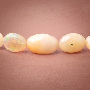7x6-17x11mm Ethiopian Opal Plain Nugget Beads 18 inch 44 pieces AA (ONLINE ORDER ONLY)