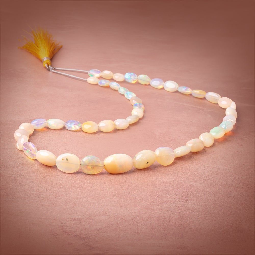 7x6-17x11mm Ethiopian Opal Plain Nugget Beads 18 inch 44 pieces AA (ONLINE ORDER ONLY)