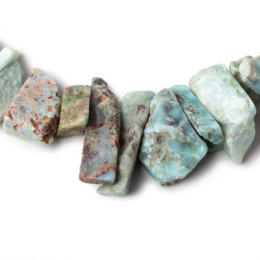 7x6-19x13mm Larimar top drilled Natural Crystal Chip beads 7.5 inch  beads (ONLINE ORDER ONLY)