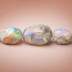 7x6-28x13mm Ethiopian Opal Plain Nugget Beads 20 inch 34 pieces AA (ONLINE ORDER ONLY)