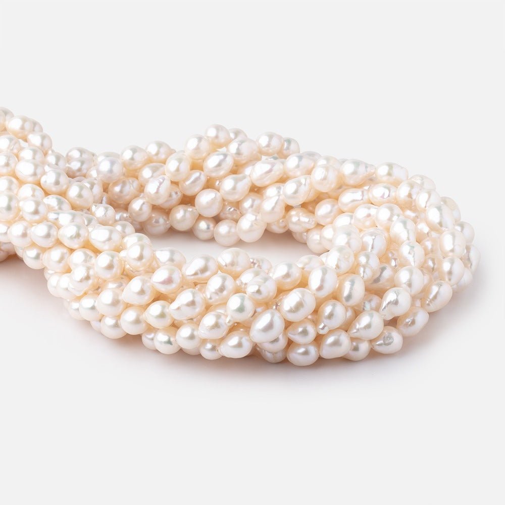 7x6.5-9x7mm Cream Petite Ultra Baroque Freshwater Pearls 15 inch 48 Beads (ONLINE ORDER ONLY)