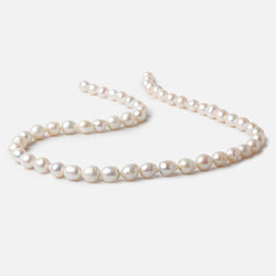 7x6.5-9x7mm Off White Petite Ultra Baroque Freshwater Pearls 15.5 inch 52 pieces (ONLINE ORDER ONLY)