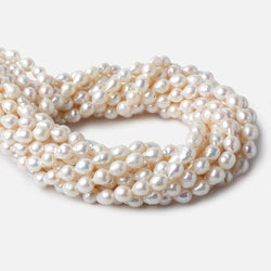 7x6.5-9x7mm Off White Petite Ultra Baroque Freshwater Pearls 15.5 inch 52 pieces (ONLINE ORDER ONLY)