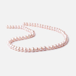 7x6mm Ice Pink Off Round Freshwater Pearl Beads 15.5 inch 70 pieces (ONLINE ORDER ONLY)