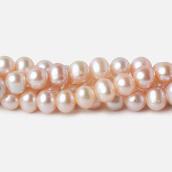 7x6mm Orchid Pink Off Round Freshwater Pearls 67 pieces AAA (ONLINE ORDER ONLY)
