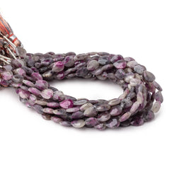 7x6mm Ruby in Marble Matrix Straight Drill Faceted Pear Beads 8 inch 26 pieces (ONLINE ORDER ONLY)