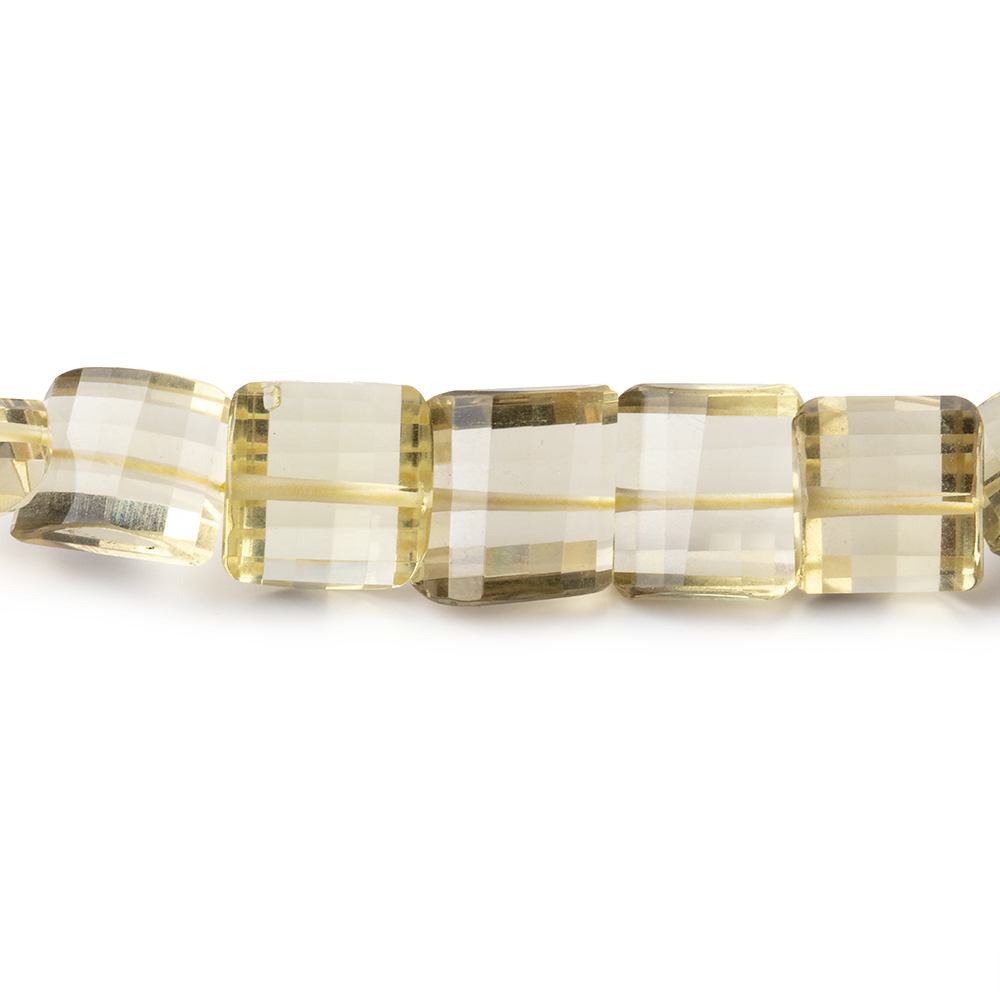 7x7-10x10mm Lemon Quartz Barrel Faceted Half Moon Beads 8.5 inch 52 pieces (ONLINE ORDER ONLY)