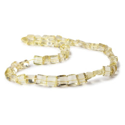 7x7-10x10mm Lemon Quartz Barrel Faceted Half Moon Beads 8.5 inch 52 pieces (ONLINE ORDER ONLY)