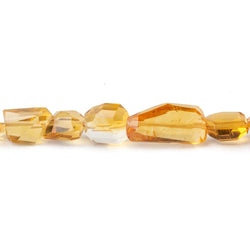 7x7-11x7mm Citrine Faceted Nugget Beads 16 inch 44 pieces A (ONLINE ORDER ONLY)