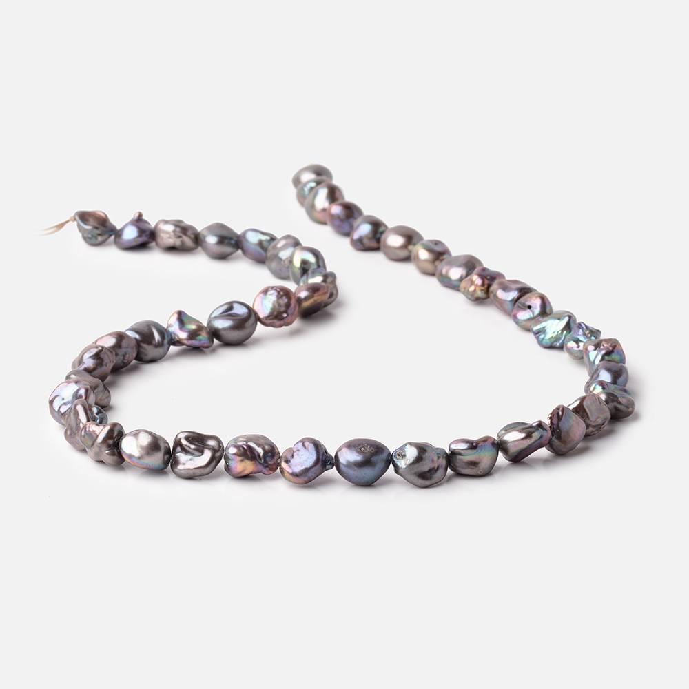 7x7-12x8mm Peacock Keshi Straight Drilled Freshwater Pearls 16 inch 39 pieces (ONLINE ORDER ONLY)