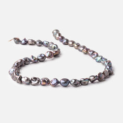 7x7-12x8mm Peacock Keshi Straight Drilled Freshwater Pearls 16 inch 39 pieces (ONLINE ORDER ONLY)
