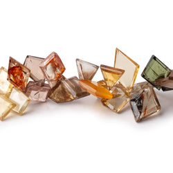 7x7-13x12mm Multi Color Golden Zircon Faceted Freeform 7.5 inch 70 Beads AAA (ONLINE ORDER ONLY)