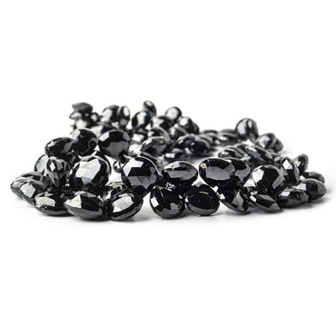 7-15mm Black Spinel Faceted Hearts 15.5 inch 90 Beads A (ONLINE ORDER ONLY)
