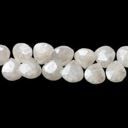 7-8mm Mystic Sapphire faceted heart beads 7.5 inch 54 pieces (ONLINE ORDER ONLY)