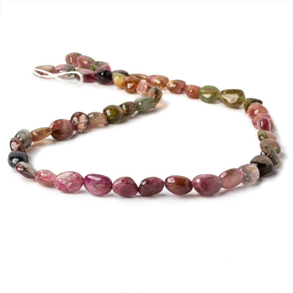 7x7-9x6mm Multi Color Tourmaline Plain Nugget Beads 15 inch 46 beads (ONLINE ORDER ONLY)