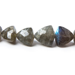 7x7x7-10x10x10mm Labradorite Beads Straight Drilled Trillion 16 inch 49 pieces (ONLINE ORDER ONLY)
