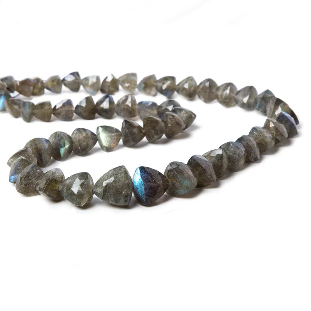 7x7x7-10x10x10mm Labradorite Beads Straight Drilled Trillion 16 inch 49 pieces (ONLINE ORDER ONLY)