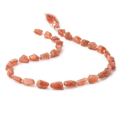7x8-11x7mm Sunstone Faceted Nugget Beads 14 inch 30 pieces (ONLINE ORDER ONLY)