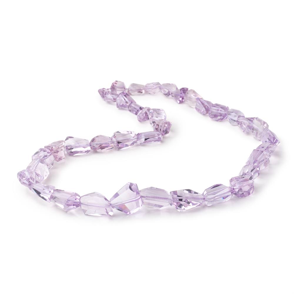 7x8-15x12mm Pink Amethyst Faceted Nugget Beads 17 inch 35 pieces (ONLINE ORDER ONLY)