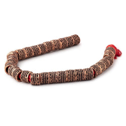 7x9mm Antiqued Copper Miligrain Tubes 8 inch 29 Large Hole Beads (ONLINE ORDER ONLY)