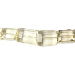7x9mm Lemon Quartz straight drilled faceted rectangle beads 7 inch 24 pieces AA (ONLINE ORDER ONLY)