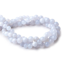 8-10.5mm Turkish Blue Chalcedony Plain Round Beads LOT OF 3 STRANDS (ONLINE ORDER ONLY)