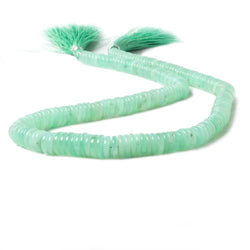 8-10.8mm Chrysoprase plain rondelle beads 18 inch 197 pieces (ONLINE ORDER ONLY)