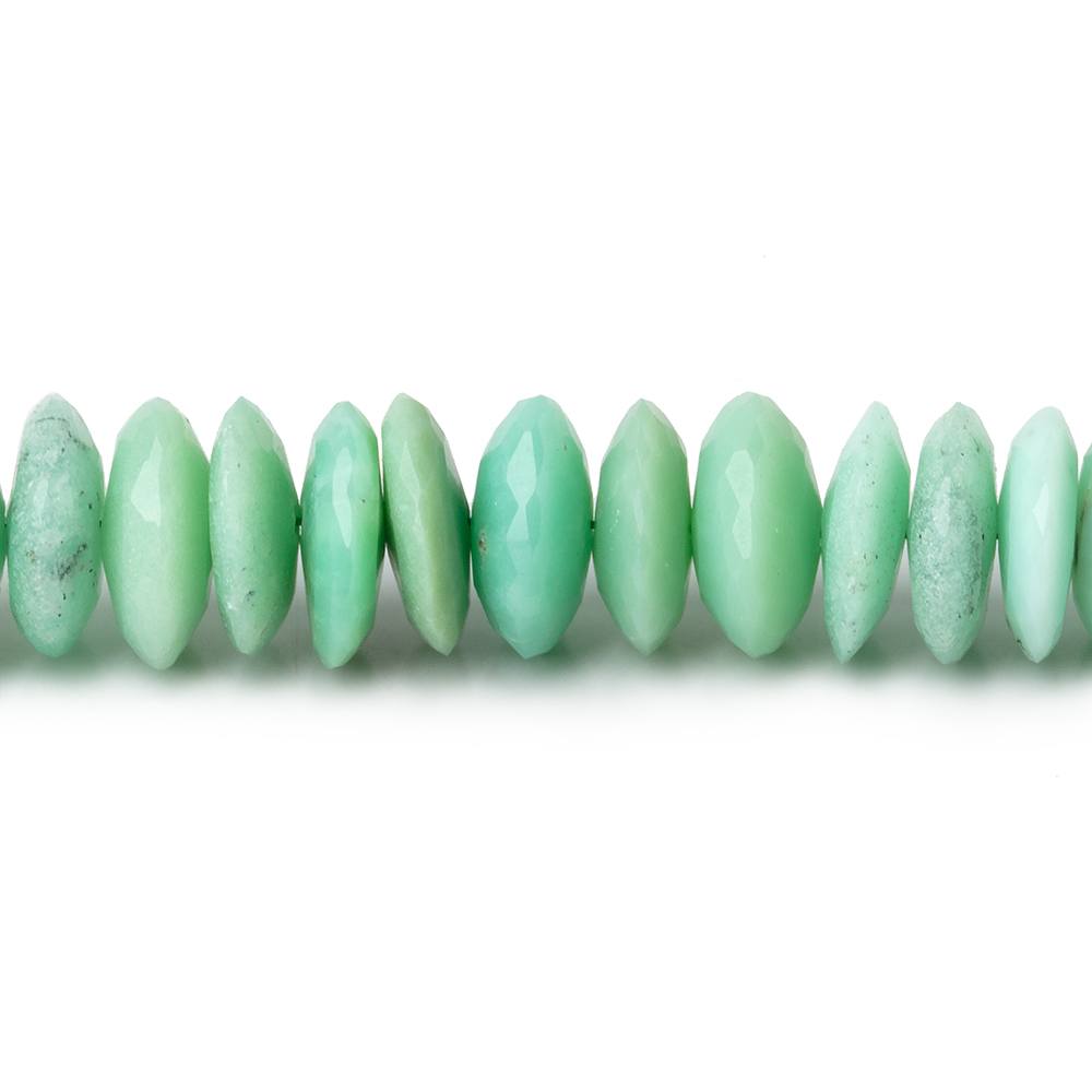 8-10mm Chrysoprase German Faceted Rondelle Beads 16 inch 124 pieces (ONLINE ORDER ONLY)