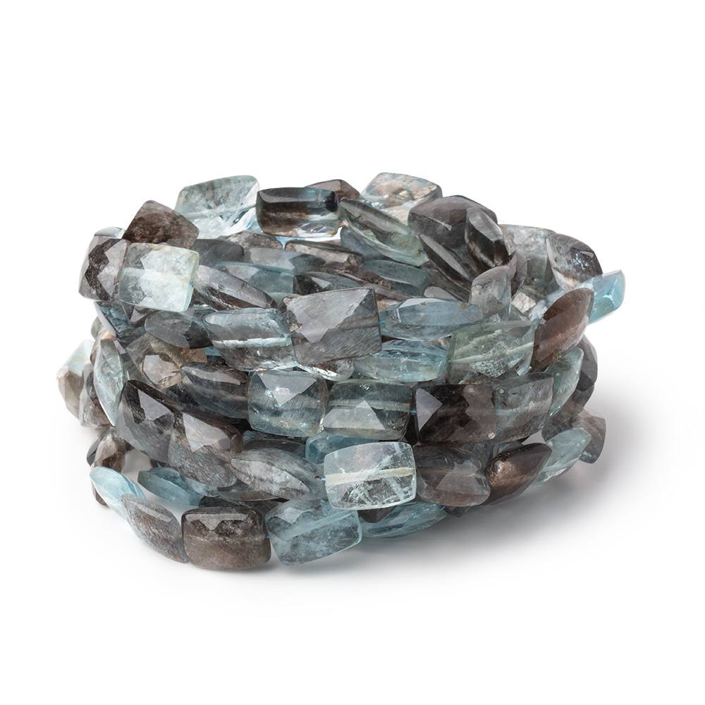 8-10mm Copper Moss Aquamarine Faceted Rectangle 16 inch 40 Beads AAA (ONLINE ORDER ONLY)