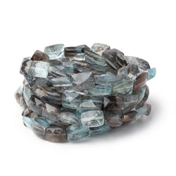 8-10mm Copper Moss Aquamarine Faceted Rectangle 16 inch 40 Beads AAA (ONLINE ORDER ONLY)