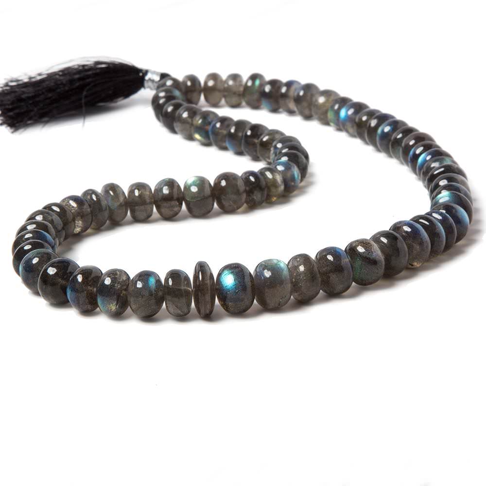 8-10mm Labradorite Plain Rondelle Beads 15 inch 67 pieces (ONLINE ORDER ONLY)